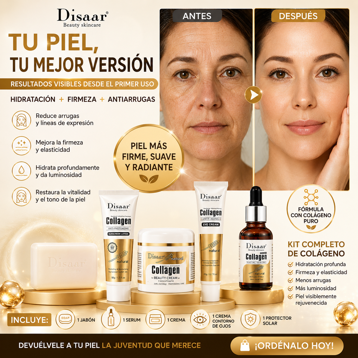 Set Cuidado De La Piel Colageno