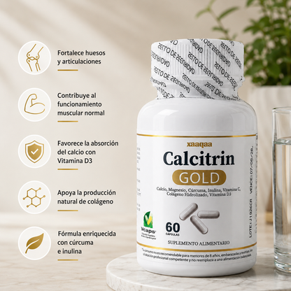 🦴 Calcitrin Gold: Fortalece tus Huesos y Articulaciones desde el Interior
