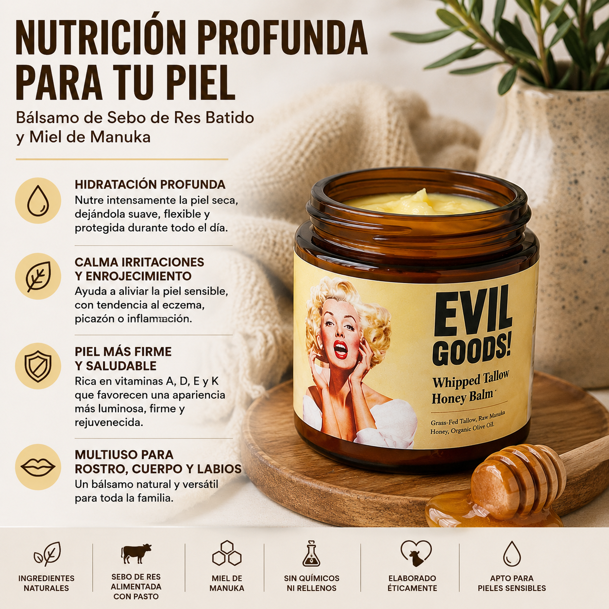 Evil Good Balsamo El Secreto Natural Para tu Piel