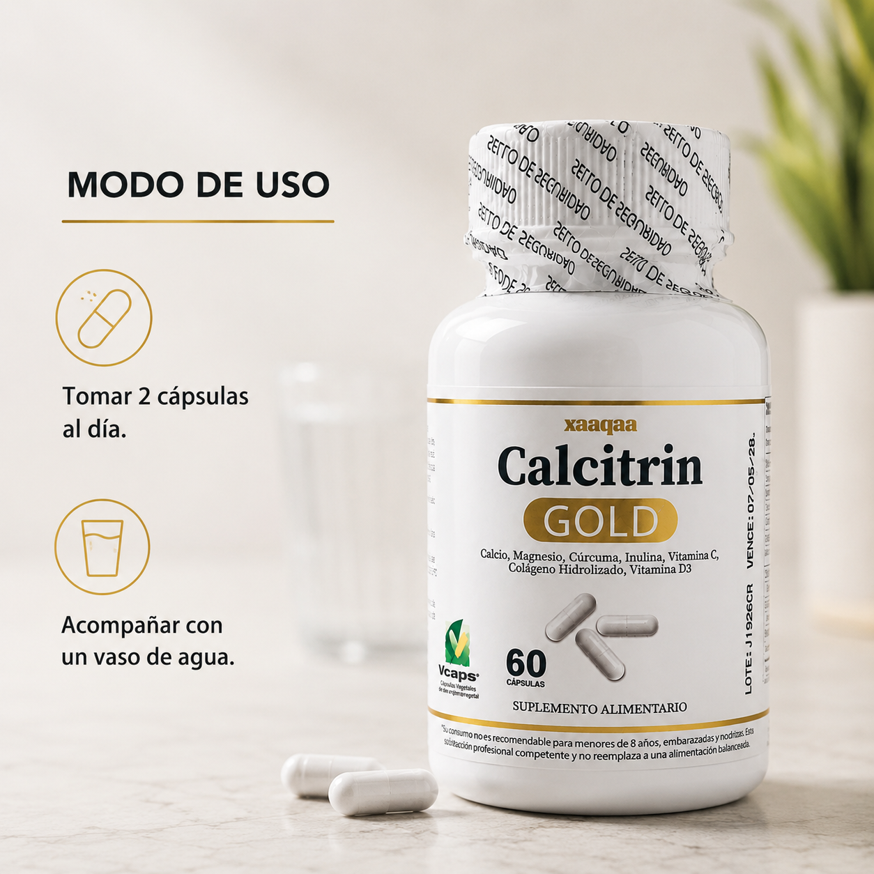 🦴 Calcitrin Gold: Fortalece tus Huesos y Articulaciones desde el Interior