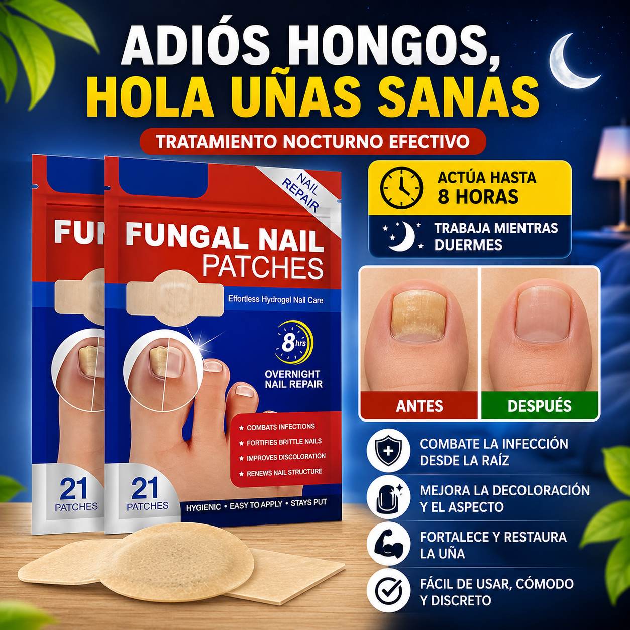 PACK 2 Parche hongo De Uñas (42unid)
