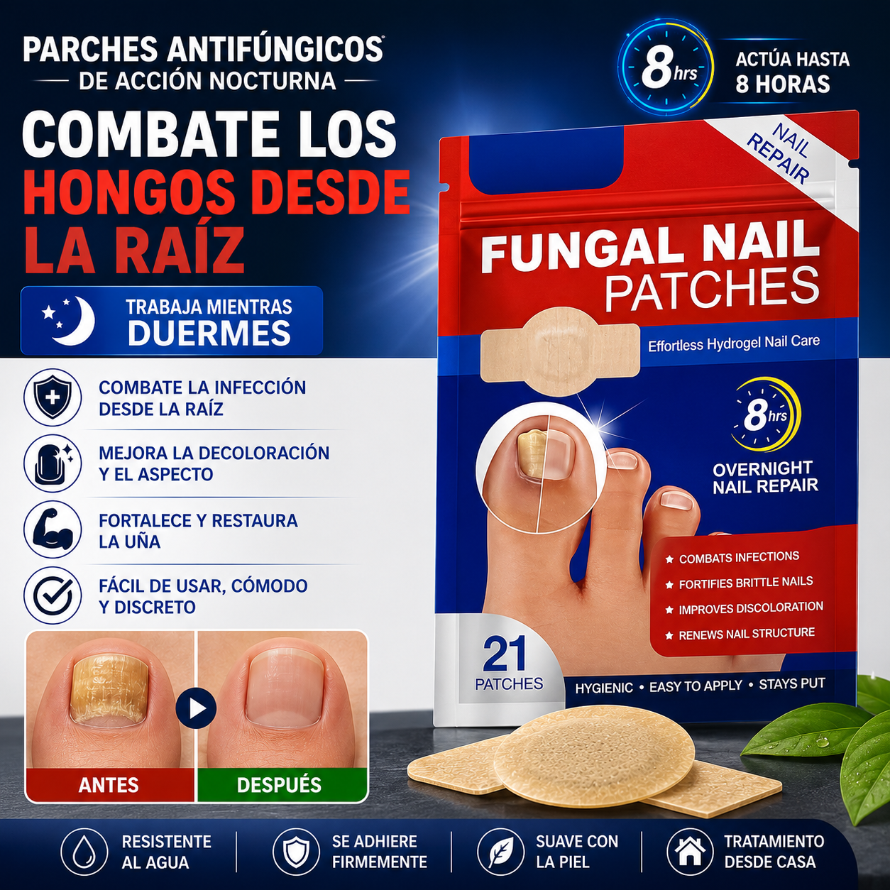 PACK 2 Parche hongo De Uñas (42unid)