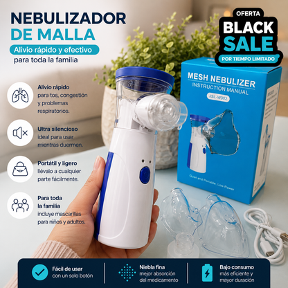 ❤️Nebulizador portátil inhalador - Respira con Tranquilidad