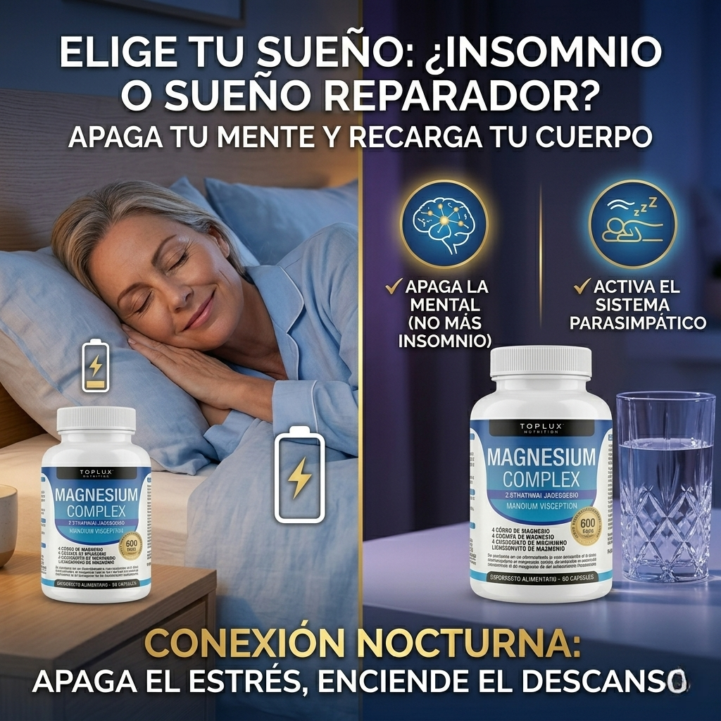 MAGNESIO COMPLEX 600mg – RECUPERA TU ENERGIA Y COMBATE EL DESGASTE DEL DIA!