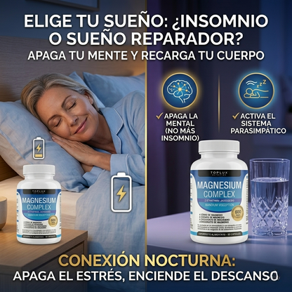 MAGNESIO COMPLEX 600mg – RECUPERA TU ENERGIA Y COMBATE EL DESGASTE DEL DIA!